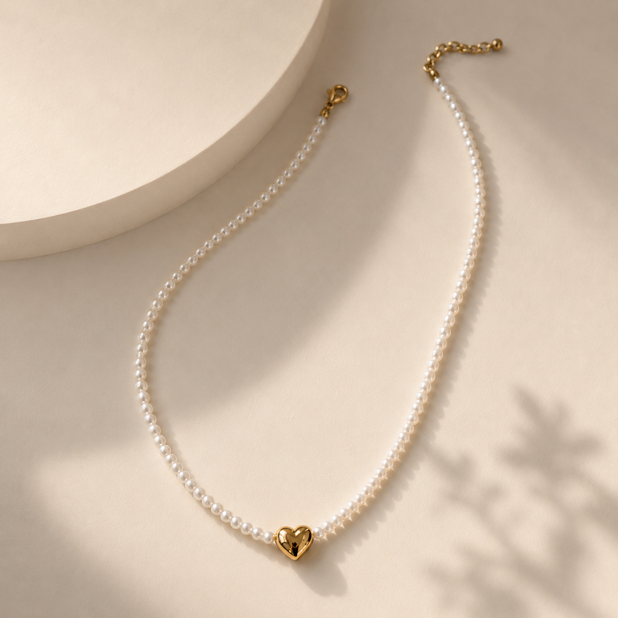 Collar Perla Corazón